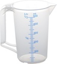 Кувшин, контейнер с мерным стаканчиком, пластиковый мерный стаканчик, 500 мл.