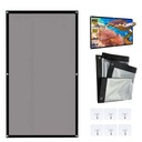 НАСТЕННЫЙ ПРОЕКЦИОННЫЙ ЭКРАН ДЛЯ ВНУТРЕННЕГО НАРУЖНОГО ПРОЕКТОРА, СКЛАДНОЙ 16:9