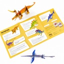 PUZZLE 5V1 3D PRIESTOROVÁ EKO SKLADAČKA PRE DETI DINOSAURY 3+ MUDUKO Šírka produktu 28 cm