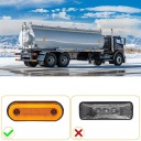 КОМПЛЕКТ 10X ФАРА ГАБАРИТ POMARANCZOWA LED (СВІТЛОДІОД) ДІОДНА OBRYSOWKI 12V 24V 3CCC  (18120190804) фото min 12