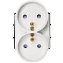 Модуль двойной розетки с контактом для рамок MIUUN