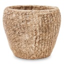 КОРИЧНЕВАЯ КРЫШКА ДЛЯ ЦВЕТОЧНОГО ГАЗВА 14x16см БОХО 15 ДЕКОРИРОВАННАЯ