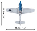Cobi 5719 amerikai P-51D Mustang vadászrepülőgép Alsó korhatár 7