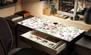 Защитный коврик для стола Ikea 105см пастельные цветы