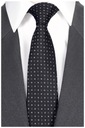 ЖАККАРДОВЫЙ классический мужской галстук черный rc101