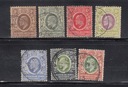 BRITISCH OSTAFRICA and UGANDA Mi 33-36,38-40 EDWARD VII z 1907