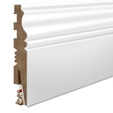 12 БЕЛАЯ ДЕКОРАТИВНАЯ НАПОЛЬНАЯ ПЛАНКА МДФ