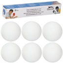 Мячи для настольного тенниса НАБОР ИЗ 6 ШАРИКОВ ДЛЯ ПИНГ-ПОНГА 40мм БЕЛЫЙ