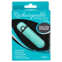 Wibrator - PowerBullet Rechargeable Vibrating Bullet Teal Długość 9 cm