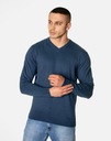 Элегантный тонкий свитер, мужской гладкий свитер с v-образным вырезом S1S C113 r XL