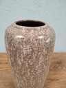 Керамическая ВАЗА коричневая, португальская керамика, ручная работа, 30 см