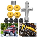 АДАПТЕР КОЛЕСА 12 MM DO 1/10 RC CAR 5MM GRUBOSC ПРОТИКОВЗАННЯ ГАЙКА КОМПЛЕКТ  (18248479210) фото min 9