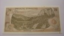 Banknot 20 szylingów Austria 1967 stan 2 Kraj Austro-Węgry i Austria