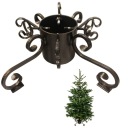 СТАБИЛЬНАЯ КРУГЛАЯ МЕТАЛЛИЧЕСКАЯ ПОДСТАВКА ДЛЯ РОЖДЕСТВЕНСКОЙ ЕЛКИ