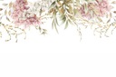 Fototapeta malowane pastelowe kwiaty