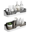 2 ПОЛКИ ДЛЯ ВАННОЙ ПОДВЕСНОЙ ДЛЯ ПЛАСТИКОВОГО ДУША БЕЗ СВЕРЛЕНИЯ.