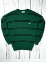 LACOSTE Vintage Retro Wełniany Sweter Męski w Paski Logowany r. 6 / XL Marka Lacoste