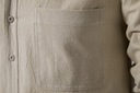 Priedušná ľanová košeľa Casual Khaki Rukáv bez rukávov