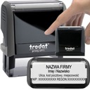 TRODAT STAMP 4911 ДЛЯ 4-СТРООЧНОГО ДИЗАЙНА КОРПОРАТИВНОГО ЛИЧНОГО ОФИСА + ЛАСТИК