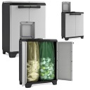 ШКАФ ДЛЯ МУСОРНОГО КОНТЕЙНЕРА ДЛЯ СЕГРЕГАЦИИ ОТХОДОВ РАЗДЕЛЕННЫЙ ПРЕМИУМ 220 Л