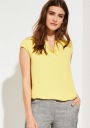 Запятая желтая блузка короткие рукава (44)