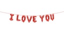Balony foliowe literki napis I LOVE YOU czerwone Stan opakowania oryginalne