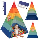 Индийская палатка ТИПИ, Домик для детей ВИГВАМ, разноцветная, 400 шариков SELONIS