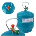 Газовый баллон 3кг ПРОПАН - БУТАН LPG туристический, подключение 3/8'' сверху