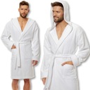 L&L мужской махровый халат короткий 2103 белый L
