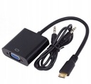 Адаптер Mini HDMI-VGA + АУДИО + кабель