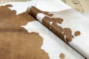 Dywan Sztuczna Skóra Bydlęca, Brązowo-biała skórka 155x195 cm Waga produktu z opakowaniem jednostkowym 3 kg