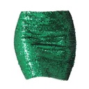Módne dámske sukne Bling elastická zelená Štýl glamour