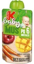 KUBUŚ Мусс Baby Apple, Морковь, Манго 6 месяцев+ 100г