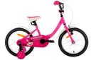 ДЕТСКИЙ ВЕЛОСИПЕД KELLYS EMMA РОЗОВЫЕ КОЛЕСА 16 ДЮЙМОВ 2022 г.
