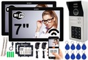 5TECH WIFI 7-дюймовый видеодомофон на две семьи, черный