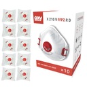 Маска FFP2 Полумаска с пылевым клапаном 10 шт.