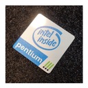 ЛОГОТИП Intel Inside Pentium 3 выпуклый 25x25 мм 499b