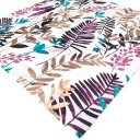 Салфетка WHITE + COLORFUL LEAVES, дорожка квадратная 80x80