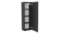 Шкаф для ванной комнаты 130x30x17см Matt Black - В СБОРЕ