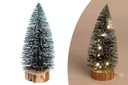 Мини-елочка на пеньке со светодиодной подсветкой, 20 см.