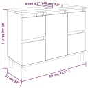VIDAXL CASIER SOUS UMYWALKE, PRZYDYMIONY DAB, 80X33X60 CMphoto 10