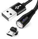 СВЕТОДИОД MICRO USB, МАГНИТНЫЙ КАБЕЛЬ, ЗАРЯДКА, 5 А, ДАННЫЕ