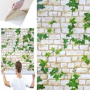 САМОКЛЕЯЩИЕСЯ НАСТЕННЫЕ ОБОИ ИМИТАЦИЯ ЛИСТЬЕВ ПЛЮЩА 3D ЭФФЕКТ 10м