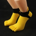 4x Toe Socks Mesh Athletic Yoga Crew Socks Hlavná tkanina akryl