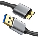 Kabel USB 3.0 A do zewnętrznego dysku twardego Micro o długości 0,5 m