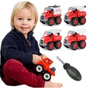 НАБОР ПОВОРОТНЫХ ТРАНСПОРТНЫХ СРЕДСТВ 4 МАШИНЫ ПОЖАРНАЯ СЛУЖБА ОТВЕРТОЧНАЯ ГРУЗОВИКА