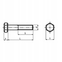 Csavar M27x240-8.8 oc.B DIN 931 - 1 db Szín ezüst