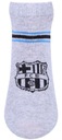 Sivé chlapčenské členkové ponožky s erbom FCB 27-30 EU Značka Inna marka
