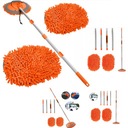 ЩЕТКА ДЛЯ МОЙКИ АВТОМОБИЛЯ НА РУЧКЕ ТЕЛЕСКОПИЧЕСКАЯ ШВАБРА 2 В 1 ИЗ МИКРОФИБРЫ