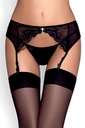 Пояс для чулок Obsessive Charms черный 2XL